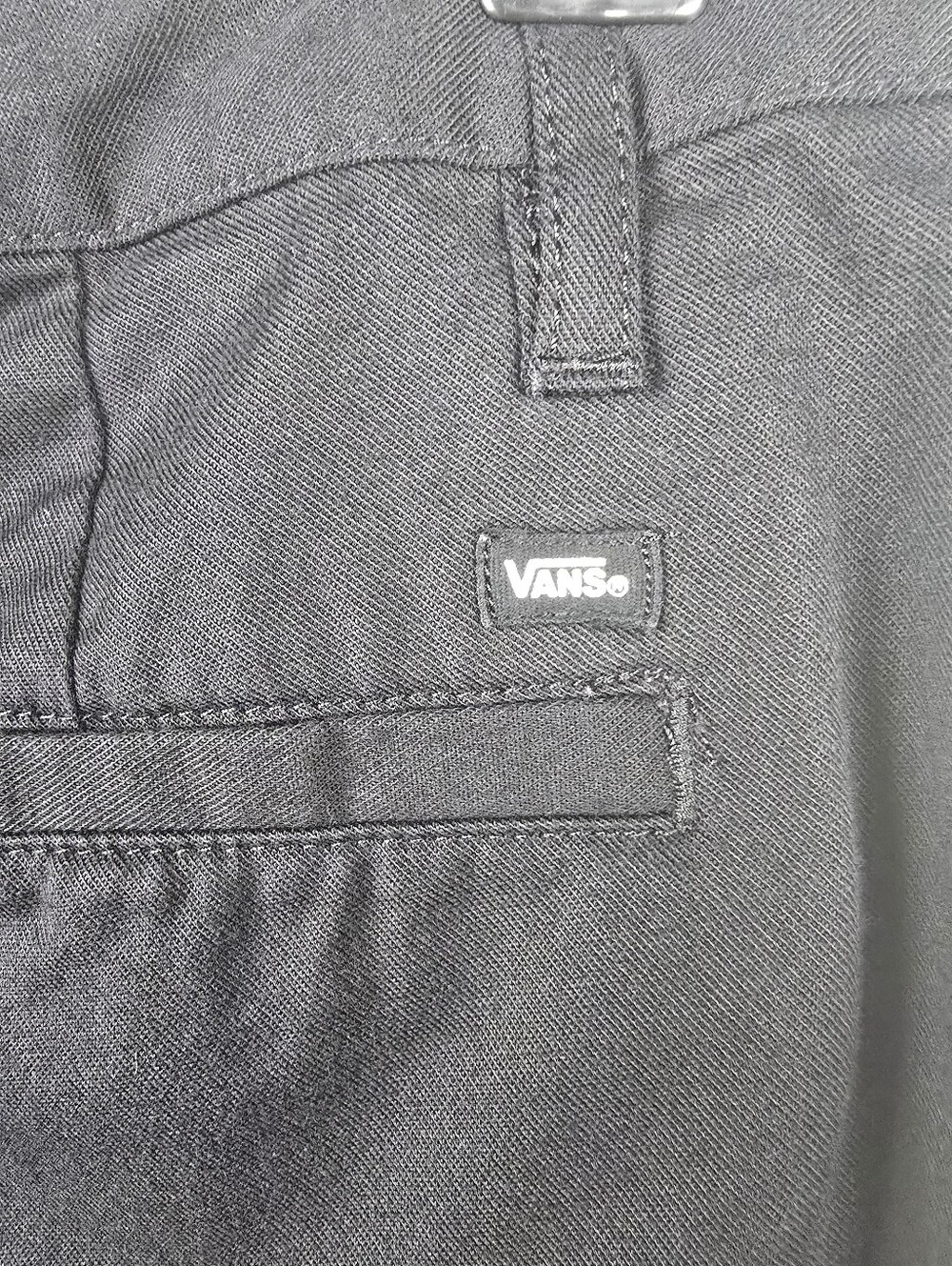 VANS Wide Leg Chino Pants Black Women Size 9 Baggy Casual Office Versatile - Picture 7 of 15